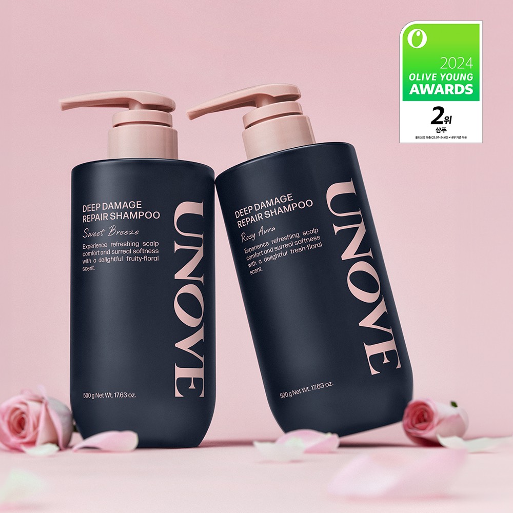 Olive yang  UNOVE 深層修護洗髮精 500g 雙入組